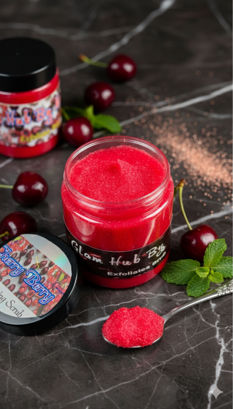 Cherry & berry body Scrub(300)Grams – Glam Hub Mehru